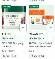 Bigbasket: BiotiqueMany Items 70-90% Off
