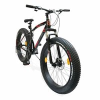 Urban Terrain Rogue Steel Fat Tyre Cycle 26 inch MTB (21 Speed) Gear Bicycle for Men - Black