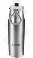 HAVELLS Aqua-S 590ml Double Wall Hot & Cold Stainless Steel Water Bottle (Silver)