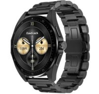 Fastrack Radiant FX1 Luxury Metal Smartwatch with 3.6 cm AMOLED Display, SingleSync BT Calling, Functional Crown