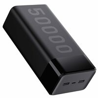 Ambrane Stylo Max 50K 50000mAh Powerbank | 20W PD Fast Charging, Triple Output | Black