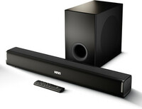 Mivi Fort Sonic 200 Soundbar, 2.1 Channel, Multi-Input and EQ Modes, BT v5.3 200 W Bluetooth Soundbar  (Black, Silver, 2.1 Channel)
