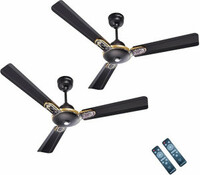 ACTIVA BLDC ENERGIA PREMIUM with 5 Year Warranty BLDC Motor with Remote 1200 mm Ceiling Fan  (Marble Black | Pack of 2)