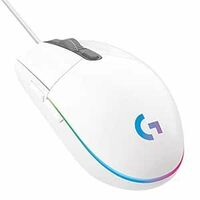 Logitech G 102 Light Sync Wired Gaming Mouse with Customizable RGB Lighting, 6 Programmable Buttons, Gaming Grade Sensor, 8K DPI Tracking,16.8mn Color, Light Weight - White