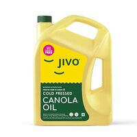 Fresh- JIVO Canola Cold Pressed Edible Oil - 5 Litres {Once/Account}[MRP Error] (Location Specific)