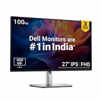 Dell P2725H 27 Inch FHD IPS Monitor, Anti-Glare, 99% SRGB, 100Hz, 5Ms (Fast), Ports: HDMI(1), DP 1.2, VGA
