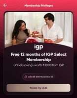 Free IGP Select 12 Months Membership Plan for Swiggy Blck Users