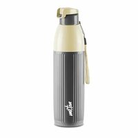 Milton Steel Sierra 900 Insulated Inner Stainless Steel Water Bottle, 1 Piece, 630 ml, Grey| Easy Grip