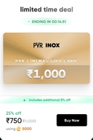 Cred x PVR Inox Gift Card 25% Off (Maybe User Specific)