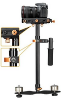 E-Image CS-10 DSLR Video Camera Handheld Stabilizer for Nikon/Canon/Sony/Panasonic (Black)