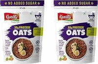 Kwality 25g High Protein Oats 400g Each (Pack Of 2) 