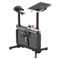 KINGSMITH W1B All-in-one Exercise Bike, Foldable Under Desk Bike, Indoor Exercise Bike for Home with Adjustable Resistance, Desktop, Comfortable Seat 264LBS, Portable Cycling Bike for Home Gym Workout