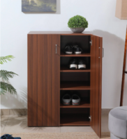 Mintwud - Seoul 2 Door Shoerack in Walnut Finish