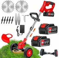 Zancia 48V Cordless Grass Cutter | 2-in-1 Mower & Trimmer | Adjustable Height | 3 Blades | Portable