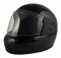 Sage Square Audei Prime (ISI Certified) Full Face Helmet (Black Glossy) (Small)
