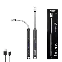 Darkpyro Electric Lighter for Candles Rechargeable Electric Gas Lighter Home Use Candle Lighter Plasma Flameless Windproof USB Lighter 360° Lighter (Multicolor)