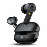 pTron Zenbuds 1 V2 ANC Bluetooth V5.3 in Ear Earbuds, 32Db Quietsound Tech, 13Mm Hyperdrivers with 4D Panaromic Audio, 4 Quadpro ANC Mics, 40Ms Low Latency Game/Music Modes & IPX5 (Jet Black)