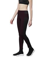 CHKOKKO Women's Skinny Fit Mid Rise Yoga Track Pants Stretchable Gym Legging Tights