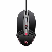 HP M270 Backlit USB Wired Gaming Mouse with 6 Buttons, 4-Speed Customizable 2400 DPI, Ergonomic Design, Breathing LED Lighting, Metal Scroll Wheel, Lightweighted / 3 Years Warranty (7ZZ87AA), Black