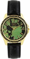 Gio Collection Analog Black/Green Dial Women's Watch