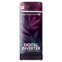 SAMSUNG Digi-Touch Cool 215 Litres 4 Star Direct Cool Single Door Refrigerator (Paradise Bloom Purple)