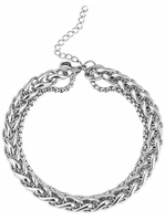 Bazaar : Stainless Steel Keel Bracelet for Men, Double Layer