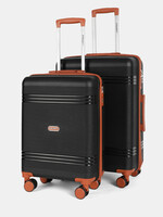  Priority Unisex Set Of 2 360 Degree Rotation Hard Sided Trolley Bags 