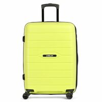 Emblem Luggage Hard Cabin Trolley Small 55cm Trolley Bag for Travel, Lock System 360 Degree 8 Wheels (Lemon)