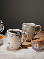 [ ADD 3 Quantity].  CDI White Marble Ceramic Microwave Safe 2 Piece Mugs 350ml - Cups And Mugs for Unisex 23200440 | Myntra