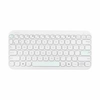 ASUS Marshmallow KW100 Wireless Keyboard – Iridescent White | Silent Scissor Keys, Compact Design, 2-Year Battery Life, Compatible with Windows/Mac/Chrome/iOS/with Dedicated Copilot Key