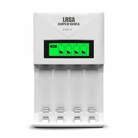 LRSA® (ECR-11 MC) Cooper Rechargeable Battery Charger for AA & AAA Ni-mh Batteries with LCD Display