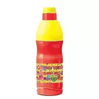 Milton Kool Buddy 600 Plastic Insulated Water Bottle with Straw for Kids, 500 ml, Red
