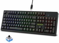 Archer Tech Lab Mechanical Gaming Keyboard, Clicky JERRZI Blue Switches, Full Anti-Ghosting Keys – Software Customizable Apply 6% coupon 