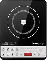 Longway Cruiser IC 2000 Watt Induction Cooktop with Auto Shut-Off & Over-Heat Protection With 8 Cooking Mode & BIS Approved | 2-Year Warranty | (Black, Push Button)