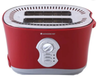 WONDERCHEF Crimson Edge Slice Toaster Plus 800 W Pop Up Toaster  (Red)