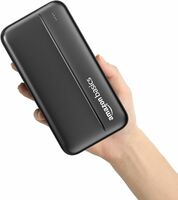 Amazon Basics 20000 mAh Power Bank | 22.5W Fast Charging | Dual Output & Input | Charge 3 Devices Simultaneously | for Smartphones, TWS Earbuds, Speakers, Tablets (Black)