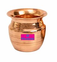 Copper Pooja Kalash Lota for Poojan Worship Temple Home | Tamba Ka Lota for | Drinking Water Pooja | Copper Kalash for Diwali (Size (1 Number))