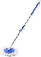 Spin Mop Spares Set Handle with Microfibers Refill Standing Magic Pocha with Easy Grip Handle Mop Stick Rod ( All in One mop Stick Use )