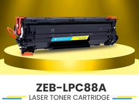 ZEBRONICS ZEB-LPC88A Laser Toner Printer Cartridge for HP Laser Jet P1007/P1008/P1106/P1108, Pro M1136/M1213nf/M1216, Pro M202dw / MFP M128/ M226, Black