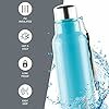 Milton Steel Fit 900 Insulated Stainless Steel Water Bottle, 1 Piece, 630 ml, Light Blue | Easy Grip | Leak Proof |School | Office | Gym | Hiking | Treking | Travel Bottle