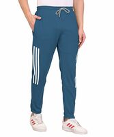 SWADESI STUFF Athletic Track Pants for Men with Zipper Pockets