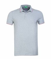 United Colors of Benetton Polo T Shirt | Collar Tshirts | Half Sleeves Plain T Shirt | Solid Polo T-Shirt with Colored Collar Tipping