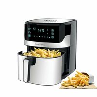 INALSA Air Fryer for Home 6.5L Capacity-1600 W with Digital Control and 8 Preset Function|Quick Heat Circulation Variable Temp. Control,Baking,Grilling, Air Frying,Roasting up to 60 Min, 2 Yr Warranty