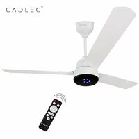 Cadlec Grevity 1200mm/48 inch BLDC Ceiling Fan | 5-Year Warranty | White-Pack of 1