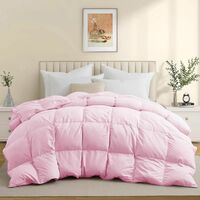 Heavy Winter 600 GSM Comforter Single Size (60"X90") - 600 GSM Microfiber Super Soft Fluffy for Winter Comforter/Rajai/Duvet/Blanket Single Size - Baby Pink Color