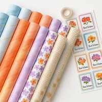 PulGos Gift Wrapping Combo Kit – 10 Assorted Decorative Sheets + 1 Cello Tape + 10 Best Wishes Stickers | Perfect for Diwali, Birthdays, Parties, Surprises & Special Occasions | Wrap Paper for Presents & Hampers