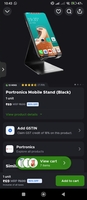 blinkit Portronics Mobile Stand (Black)