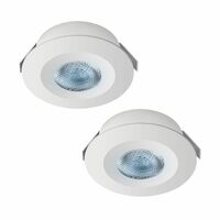 Panasonic Polycarbonate 2 Watt Spotlight, Cool White LED Spot Light for Ceiling, Energy-Efficient, Surge Protection(6500K, PSPM01027R1-2)
