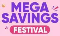 Mega Savings Festival 31st Oct - 6th Nov