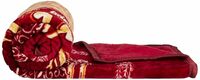 amazon basics Double Bed Sized Mink Blanket (Maroon)